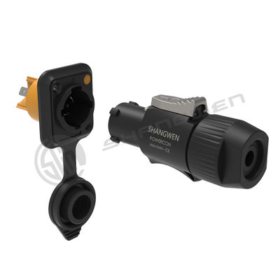 Outdoor Power LED IP65 Waterproof Male Plug Connector 3Pin 250V Speakon Connector for Industrial Electronics Accessories