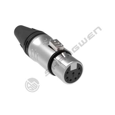 7-Pin XLR Audio Video Connectors Female Male Plug Socket Indoor Protection 7-Pole Industrial Electronics Accessories