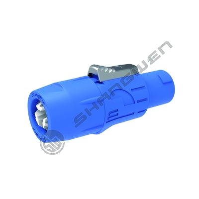 Industrial Loudspeaker Connector D Shape 4 Pin Waterproof Connector Female Plug 4-Pole Female Speakon Cable Connector for Loudspeaker