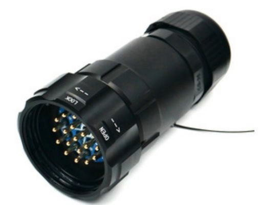 19-Core Male Female Aviation Plug Gold-Plated Copper Needle Stage Light Signal  Waterproof Plug with Distribution Box