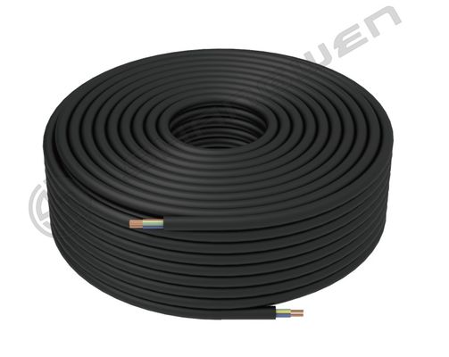 3*2.5mm²  H07RN-F 450/750V  CCC VDE 3 Core Sheathed Wire Bare Copper Core Cable 2.5 mm² 3 Core Power Cable Black Rubber Cable