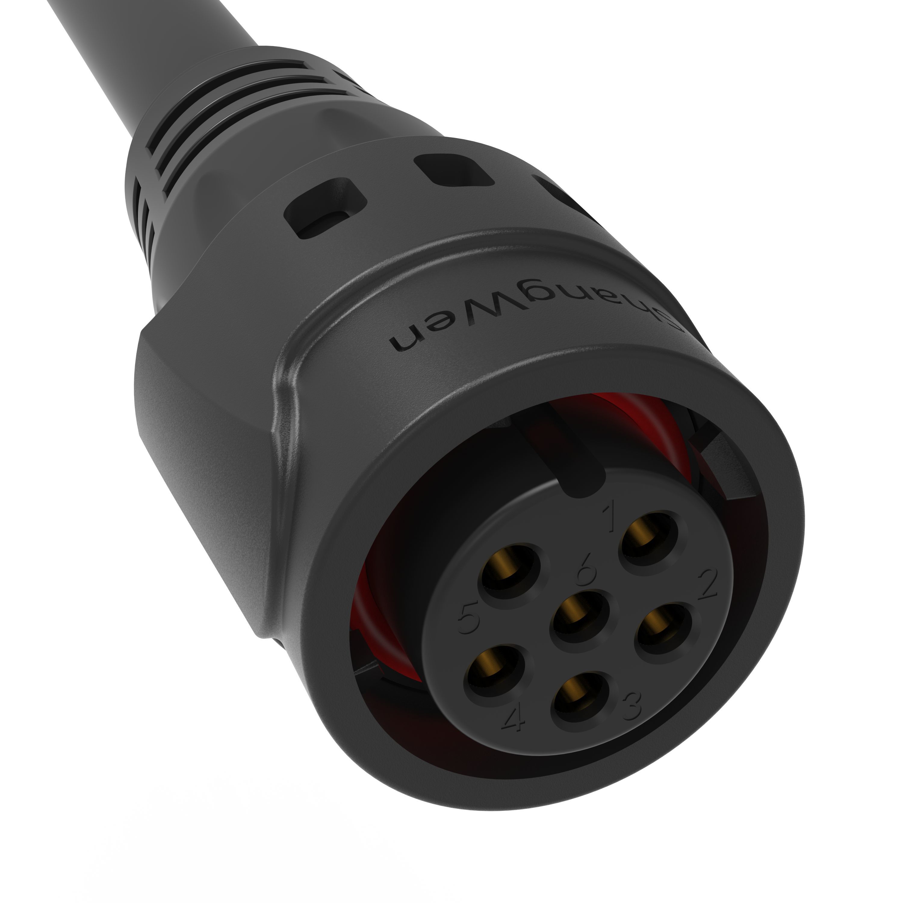 M19 Series Push-pull Self-locking Connection Industrial 6 Pin Male ...