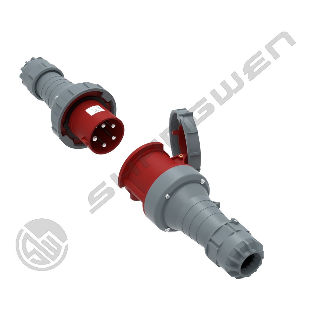 IP67 CEE Industrial Plug Socket Mannelijk Vrouwelijk Waterdicht ...