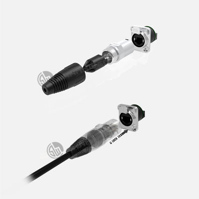 IP67 waterdicht Rj45 Ethernet-chassisconnector voor vrouwelijk en mannelijk gebruik binnen