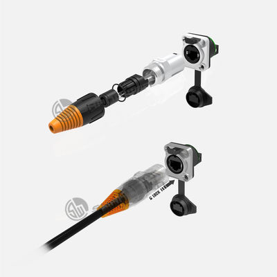 Signal Rj45 waterdicht connector Ethernet Mannelijke Vrouwelijke connector stekker