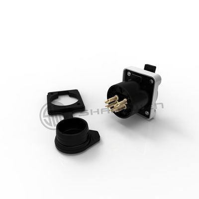 XLR Audio Power Waterdicht Socket Connector 5 Pin Microphone IP65