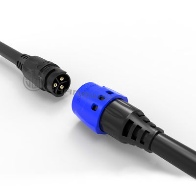Push Pull IP67 Power Connector 3 Pins Male Plug Connector M19 Series
