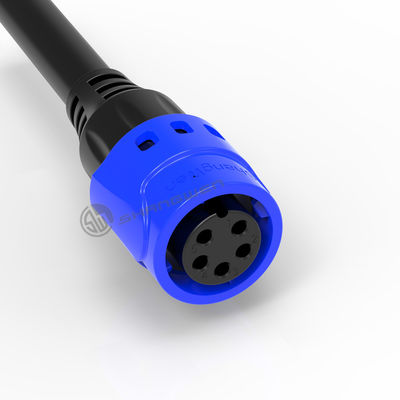 M19 Power Connector IP67 Zelfvergrendelend Industrial 5 Pin Vrouwelijk Connector