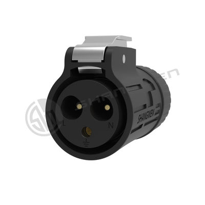 Zwarte 3 pin IP67 Power Connector 3 Core Audio Video Connectors