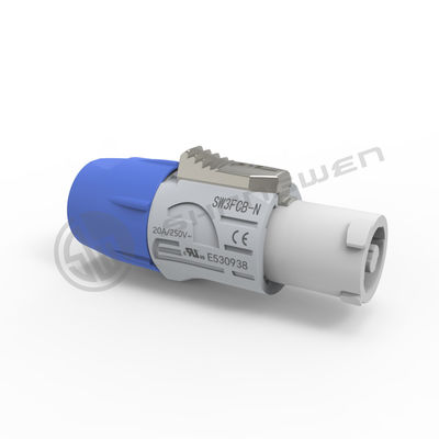 20A 250V Circulaire Power Connector Indoor 3 Conductor Connector Powercon