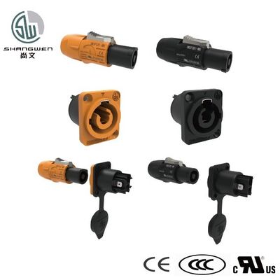 LED Display Connector 250V 3Pin Mannelijk Blauw LED Powercon Chassis Plug Connector voor Industrial Electronics Accessories