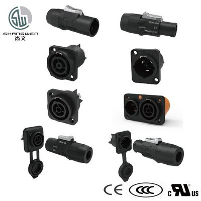 Outdoor Power LED IP65 Waterdicht Mannelijke Plug Connector 3Pin 250V Speakon Connector voor industriële elektronica accessoires