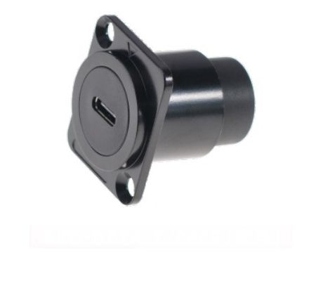 USB TYPE C Zinklegeringen Vierkante Gegevensconnector stofdichte audio-gegevensconnector voor industriële elektronica