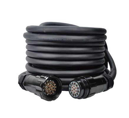Op maat gemaakte 19-pin Socapex Stage Lighting Extension Cable Copper Wire Connector Cord met SOCAPEX Processing voor stroomtoepassing