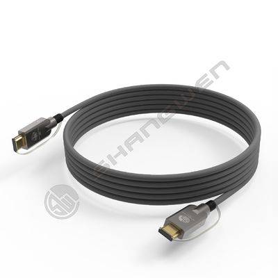 2.1 HD Link Port Glasvezel Kabel TPU Shell Roestvrij staal 304 gewapende buis Silicon Line Chip 4K 60Hz 8K 144Hz OD 6.0mm