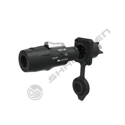 IP65 Buitenpaneel Montage Power Socket 3-Pin Male Audio Connector met LED Display 20A Chassis Socket voor Audio Power Solutions