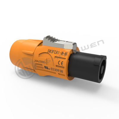 Powercon Outdoor Waterproof Power Connector Plug 250V 20A 3 Conductor