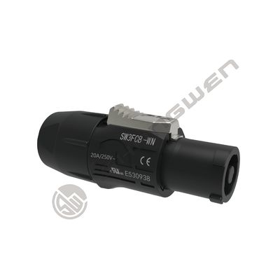 3 pin mannelijk vrouwelijk Powertrue Connector Elektrical Waterdicht Outdoor 3Pin Power Waterdicht AC Connectors High Current Capacity Lockable Triple Core 20A 500V True IP65 Waterdicht Connector