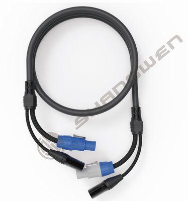 XLR Vrouwelijke en Mannelijke Powercon Combinatie Kabel 5pin DMX SJT Signal en Power in 2in1 Hybride Communicatie Kabels