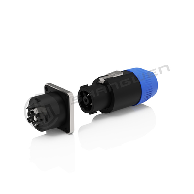 Industriële elektronica Accessoires Zilver Plastic 8 pin connector voor Audio Video Electronics Messing legering Vrouwelijke stekker 30A