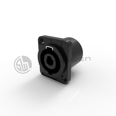 Aangepaste 4-pins mannelijke chassis luidsprekerconnector met 30A nominale stroom en rechthoekige vorm