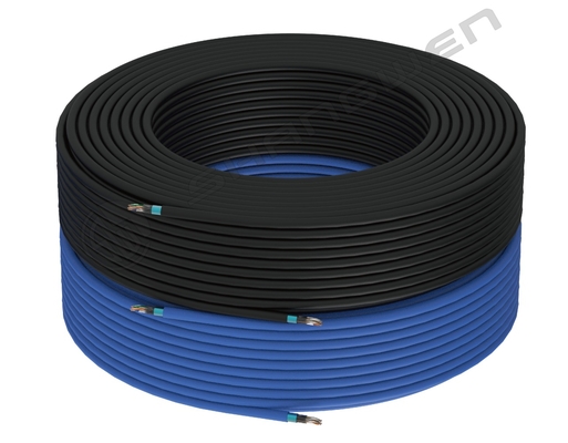 Blauw Zwart 24awg FTP SFTP Shielded CAT6A Ethernet Network Cable 8 Conductor Patch Cord