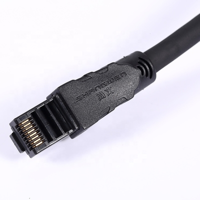 Cat6a 24awg UTP Kabel PVC Jas 4 paar CE UL MultipleTwist 100% Zuurstofvrij Puur Koper Binnen Blauw Zwart Ethernet Netwerk