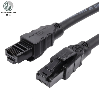 UTP-geschermde CAT6-netwerkkabel met RJ45-aansluitingen en 100% zuurstofvrij koper CE UL-gecertificeerd