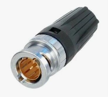 Durable Metal BNC Male Video Connector Plug 500 Cycles Screw Type Connectors