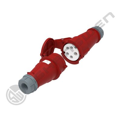 IP44 Industrial Male and Female Plug Couplers 16A 5P  IP44  Male Female Industrial Plug Socket Red IP44 Industrial 5Pin 16A