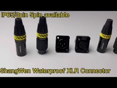 Kleine XLR Power Connector Buiten waterdicht 3 Pins Mannelijke Plug Connector