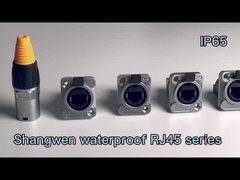 Op maat gemaakte vrouwelijke panelenverbinding Industrial Rj45 IP65 connector
