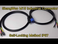 M19 Vrouwelijke elektrische aansluiting IP67 6 pin waterdicht aansluiting Industrieel