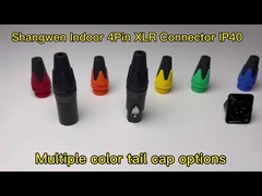 4 pin XLR connector Socket Mannelijke elektrische connector D-type vorm