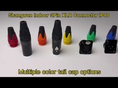 XLR Audio Power Waterdicht Socket Connector 3 Pin Microphone IP65