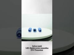 Poweron LED-scherm-display Audio-connector Socket 20A Blauw 3 Vrouwelijk paneelmontage IP44