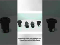 Waterdichte stroomconnector