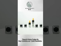 IP65 Waterdicht Rj45 Man en Vrouw Connector Metalen knop Upgrade Model