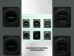 USB-paneelverbinding Ip65 waterdicht 9 pin USB-verbinding voor formaatconversie
