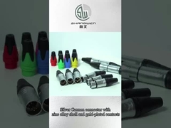 Intern IP40-bescherming 6-pool XLR-audio-video-connectoren voor professionele audio en video