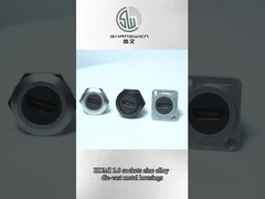 Zinklegeringen ronde stofdichte audio data connector voor industriële elektronische accessoires en HDMI