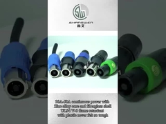 4 polen D-vorm 4 pin vrouwelijke tot mannelijke Speakon kabel connector voor luidspreker verbinding