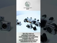 Outdoor Cu Alloy XLR 5-pin connector voor microfoonversterker Mixer Waterdicht IP65 Vrouwelijke Audio